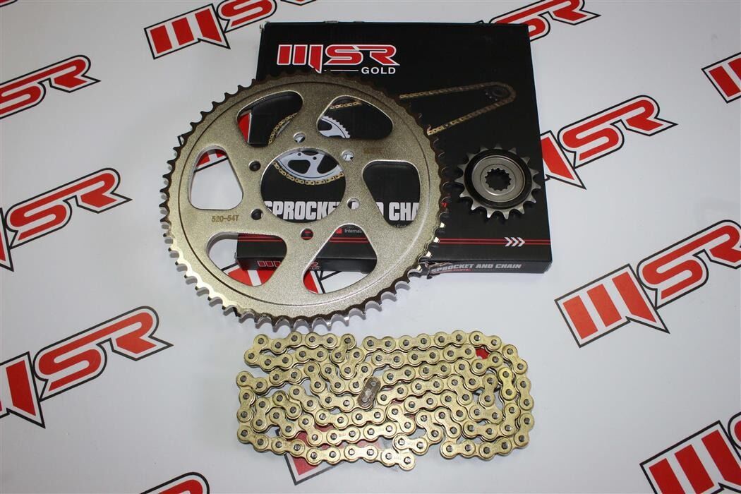 CF NK 400  15T-54T- 520HO - 118 BAKLA ZİNCİR DİŞLİSETİ MSR GOLD