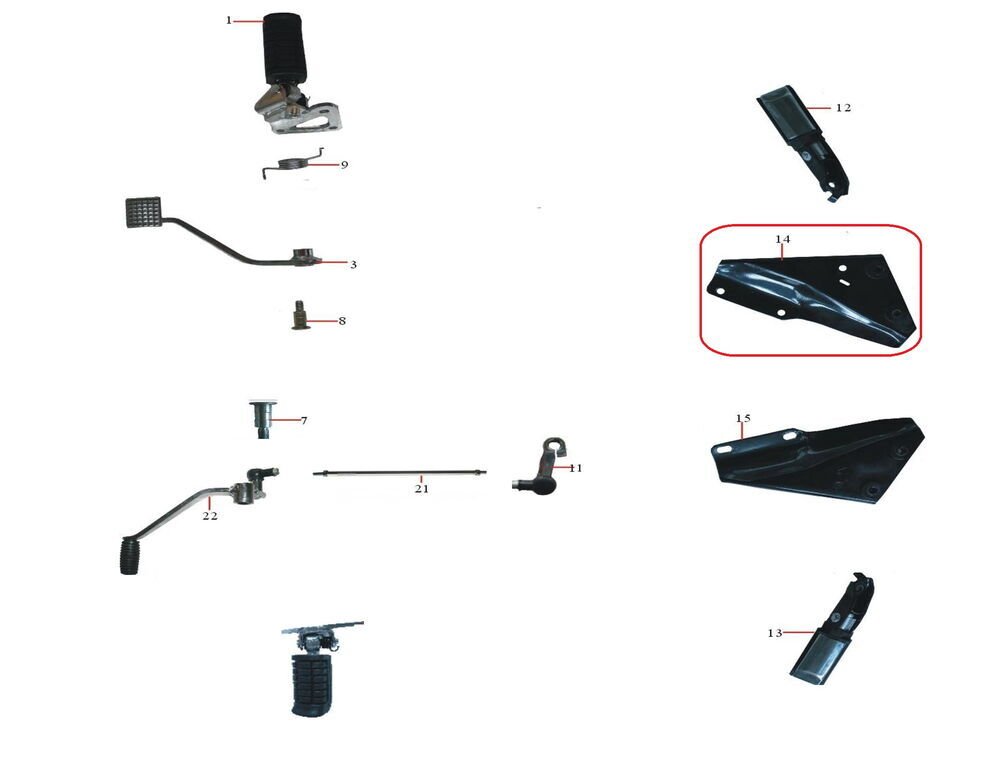 REGAL RAPTOR DD-250E-9B Arka Basamak Demiri Sağ