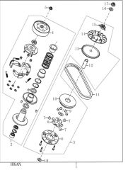 YUKİ PICASSO 100 ÖN VARYATÖR AĞIRLIK SETİ