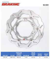 KTM ADVENTURE 1050 KTM ADVENTURE 1050-1090-1190-1290 DALGALI ARKA FREN PERFORMANS DİSKİ