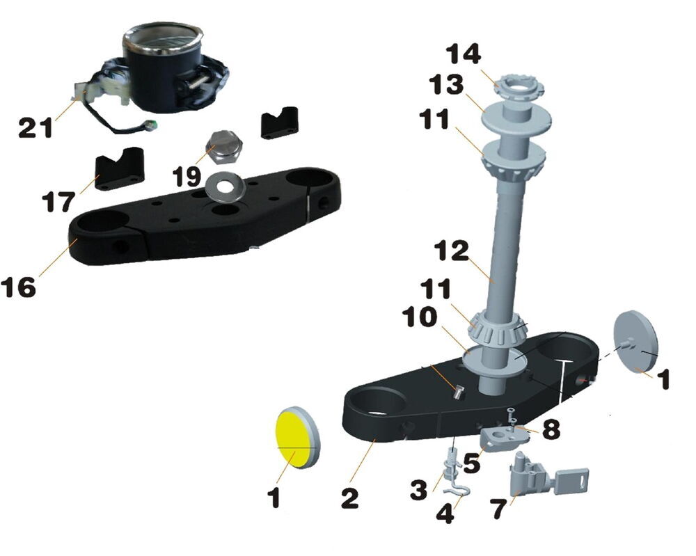 REGAL RAPTOR Daytona 125 Furş Takımı Komple