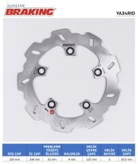 Yamaha MT-10 SP YAMAHA R6 / R1 / MT-10 DALGALI ARKA FREN DİSKİ