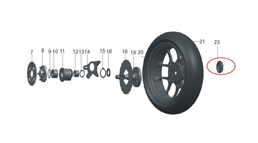 REGAL RAPTOR Pılder 125 Arka Jant Kapağı