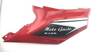 RMG MOTO GUSTO R100 SELE ALT KAPAK SOL BUYUK KIRMIZI