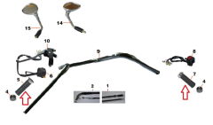 REGAL RAPTOR Daytona 125 Gaz Kolu Takım