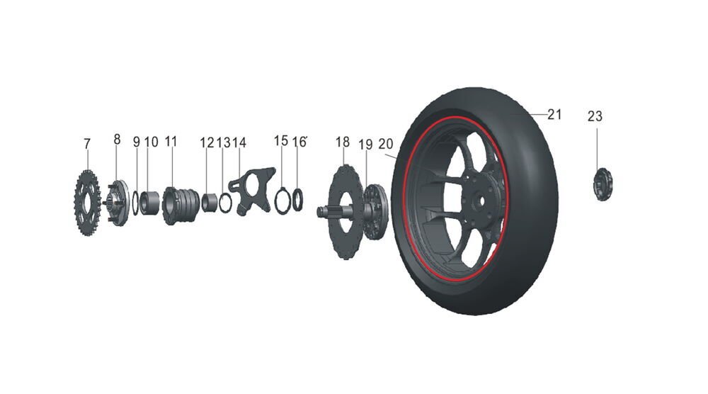 REGAL RAPTOR Pılder 125 Arka Jant