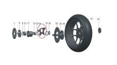 REGAL RAPTOR Pılder 125 Arka Dişli Göbek Braketi