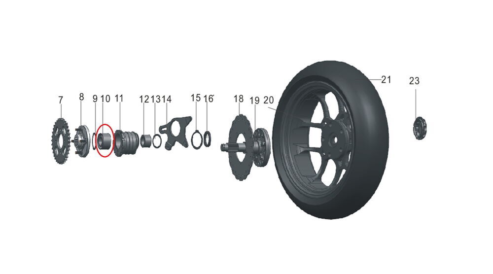 REGAL RAPTOR Pılder 125 Arka Dişli Rulmanı
