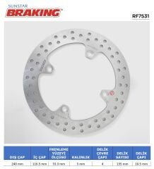 Honda X 750 ADV HONDA CBF 500-600-1000 / X-ADV 750 / CBR 600 F YUVARLAK ARKA FREN DİSKİ