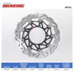 Honda X 750 ADV HONDA X-ADV 750 DALGALI ÖN PERFORMANS FREN DİSKİ (SOL)