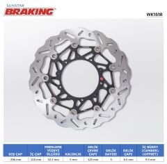 Honda X 750 ADV HONDA X-ADV 750 DALGALI ÖN PERFORMANS FREN DİSKİ (SAĞ)