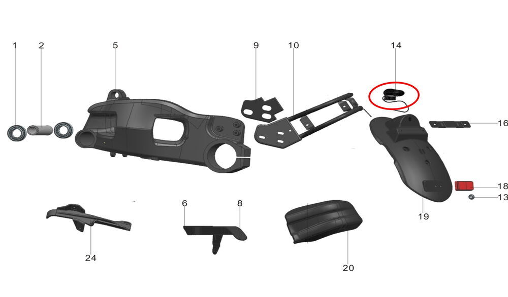 REGAL RAPTOR Pılder 125 Plaka Lambası