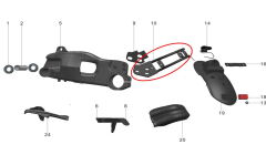 REGAL RAPTOR Pılder 125 Arka Çamurluk Demiri