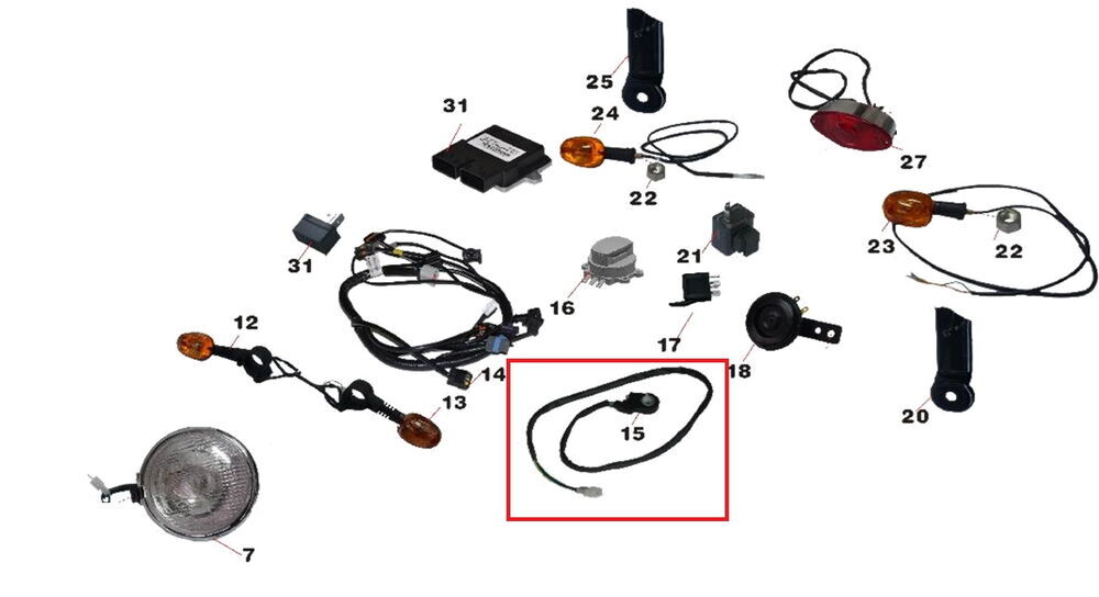 REGAL RAPTOR Daytona 125 Yan Sehpa Müşürü