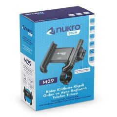 Nukrotech M29 Klipsli Motosiklet Telefon Tutucu