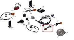 REGAL RAPTOR Daytona 125 Ön Sinyal Sağ