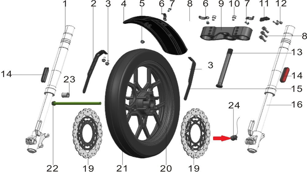 REGAL RAPTOR Pılder 125 Kilometre Okuyucusu