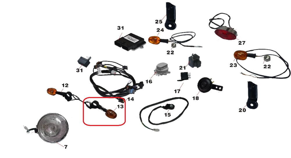 REGAL RAPTOR Daytona 125 Ön Sinyal Sol