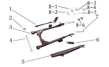YUKİ FORZA 100-170 ÖN ÇAMURLUK BRAKETİ