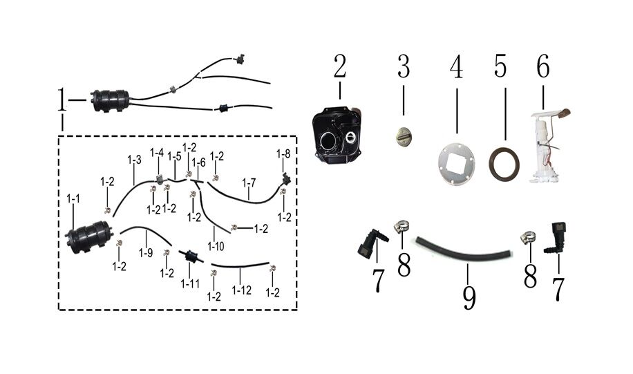 YUKİ CRYPTO 125 YAKIT POMPA VE ŞAMANDIRASI