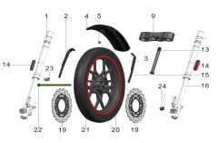 REGAL RAPTOR Pılder 125 Ön Jant