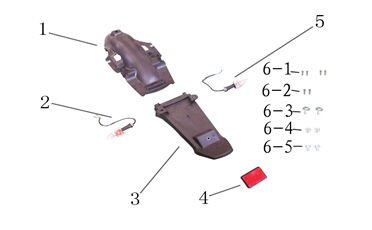 YUKİ FORZA 100-170 ARKA İÇ ÇAMURLUK