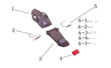 YUKİ FORZA 100-170 ARKA ÇAMURLUK