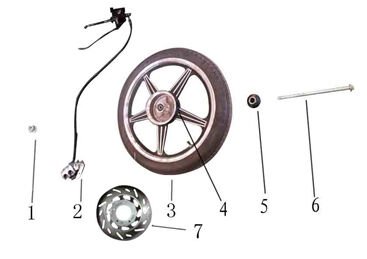 YUKİ FORZA 100-170 ÖN FREN MERKEZİ SET