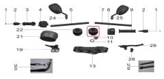 REGAL RAPTOR Pılder 125 Gidon Tutucu Sol