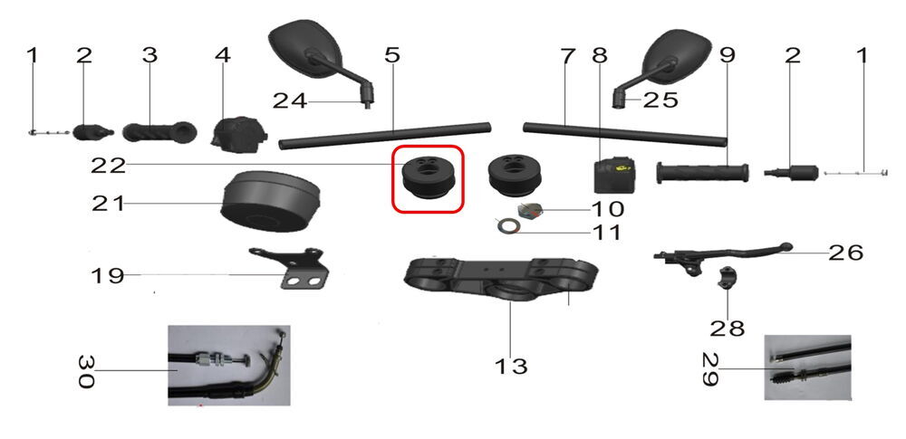 REGAL RAPTOR Pılder 125 Gidon Tutucu Sağ