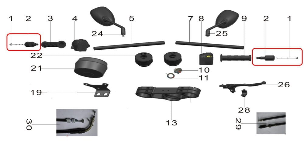 REGAL RAPTOR Pılder 125 Gidon Topuzu Takım