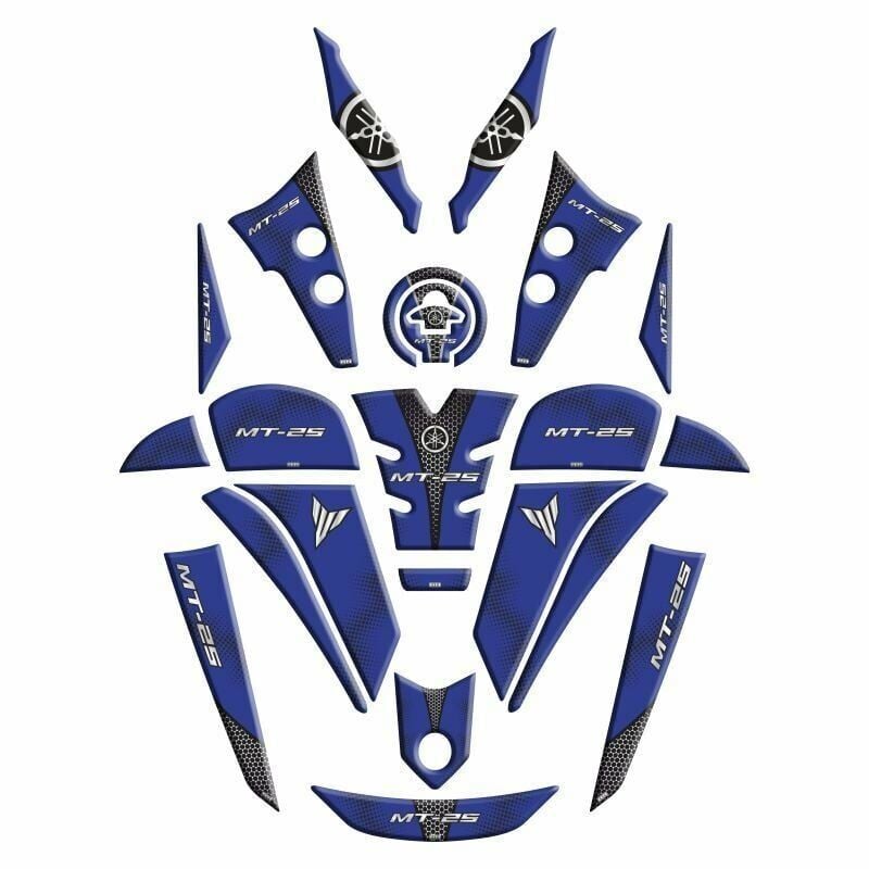 YAMAHA MT25 2020 - 2024 UYUMLU FULL TANK PAD SET 005
