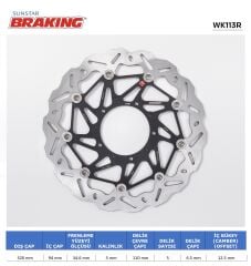 Honda Cross Runner 800 HONDA VFR 800 X CROSSRUNNER DALGALI ÖN PERFORMANS FREN DİSKİ (SAĞ)