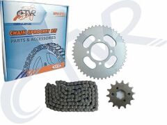YBR 125 ZİNCİR ÖN ve ARKA DİŞLİ SETİ (428H - 118L)- (45T-14T) CTVR