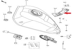 REGAL RAPTOR DY 250 Benzin Depo Braketi Sağ