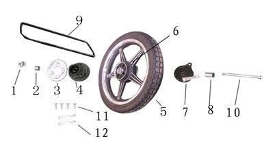 YUKİ FORZA 100-170 ARKA JANT