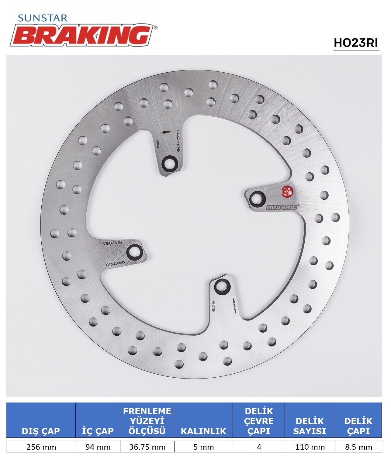 Honda VFR 800 V-TEC HONDA VFR 800 V-TEC YUVARLAK ARKA FREN DİSKİ