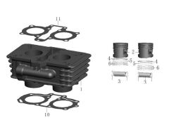 REGAL RAPTOR Daytona 125 Silindir Komple