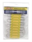 PARMAK LED DİKDÖRTGEN CAMLI SARI (10 ADET) 12V