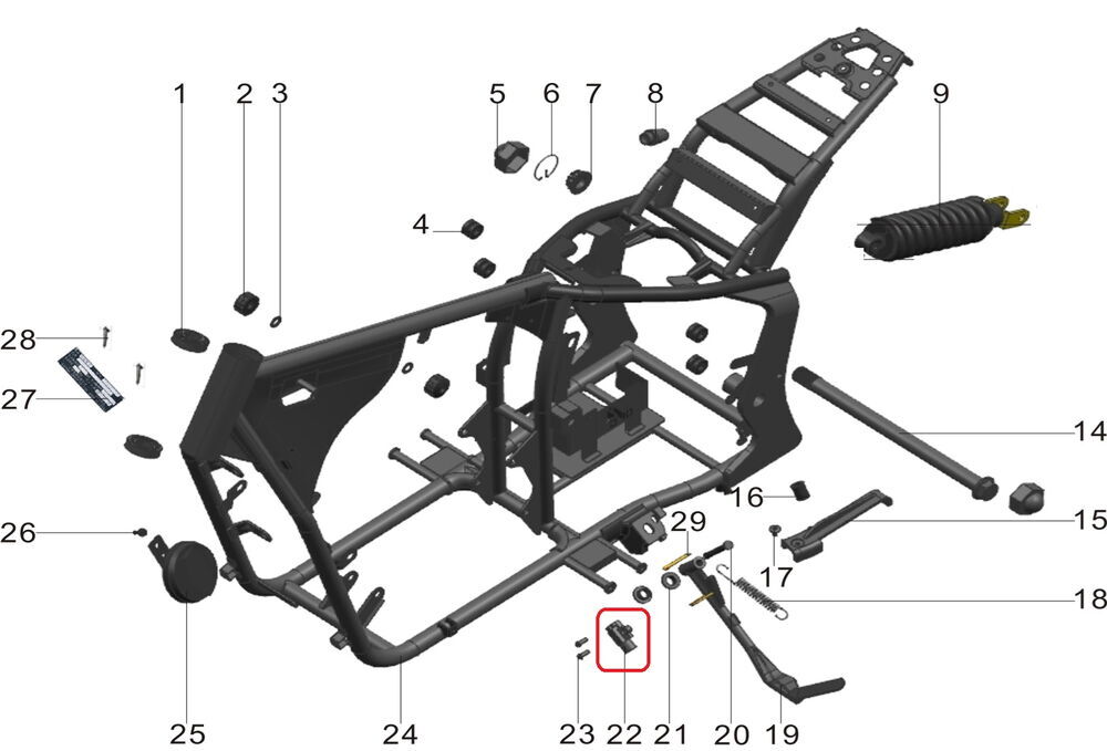 REGAL RAPTOR Pılder 125 Yan Sehpa Müşürü