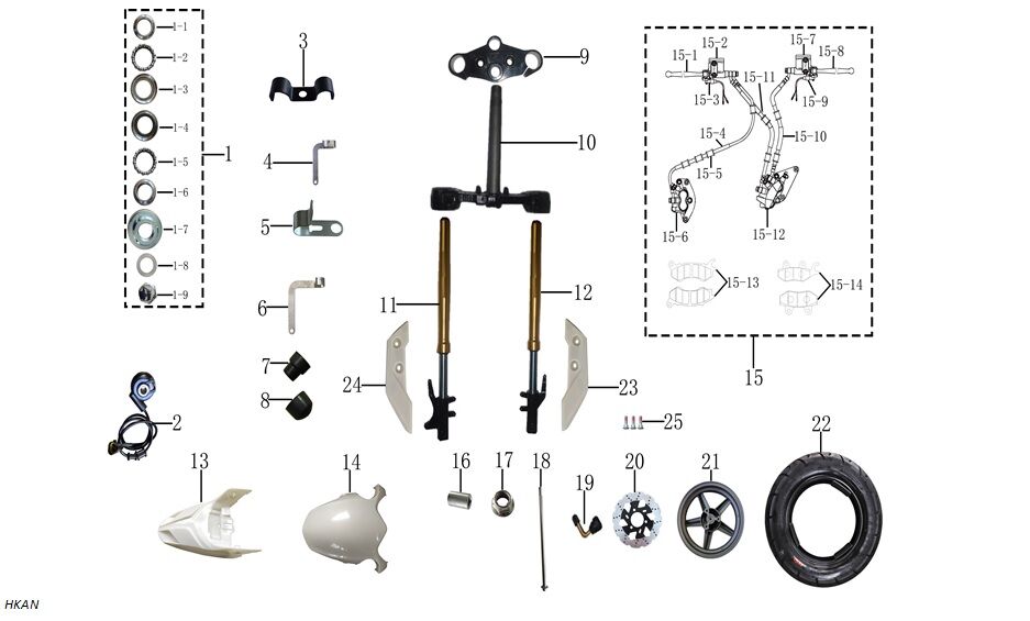 YUKİ HAMMER 125 ARKA FREN ALT MERKEZ