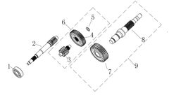 VOGE SR1 125 ARKA TEKER MİLİ VE DİŞLİSİ