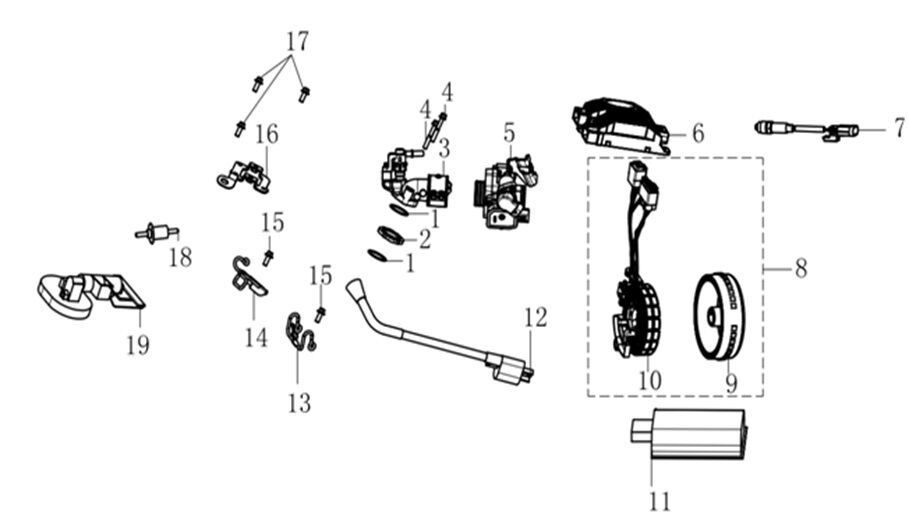 VOGE SR1 125 ENJEKSİYON KARBÜRATÖR SET