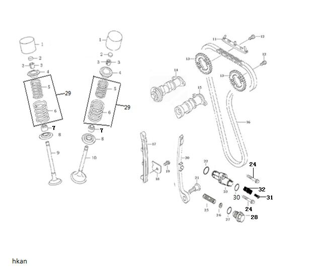 VOGE RALLY 300 EKSANTRİK GERGİ ALT