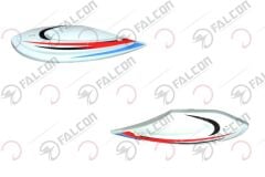Falcon Service 1500w Yan Kapak Küçük Sağ Sol Beyaz Takım