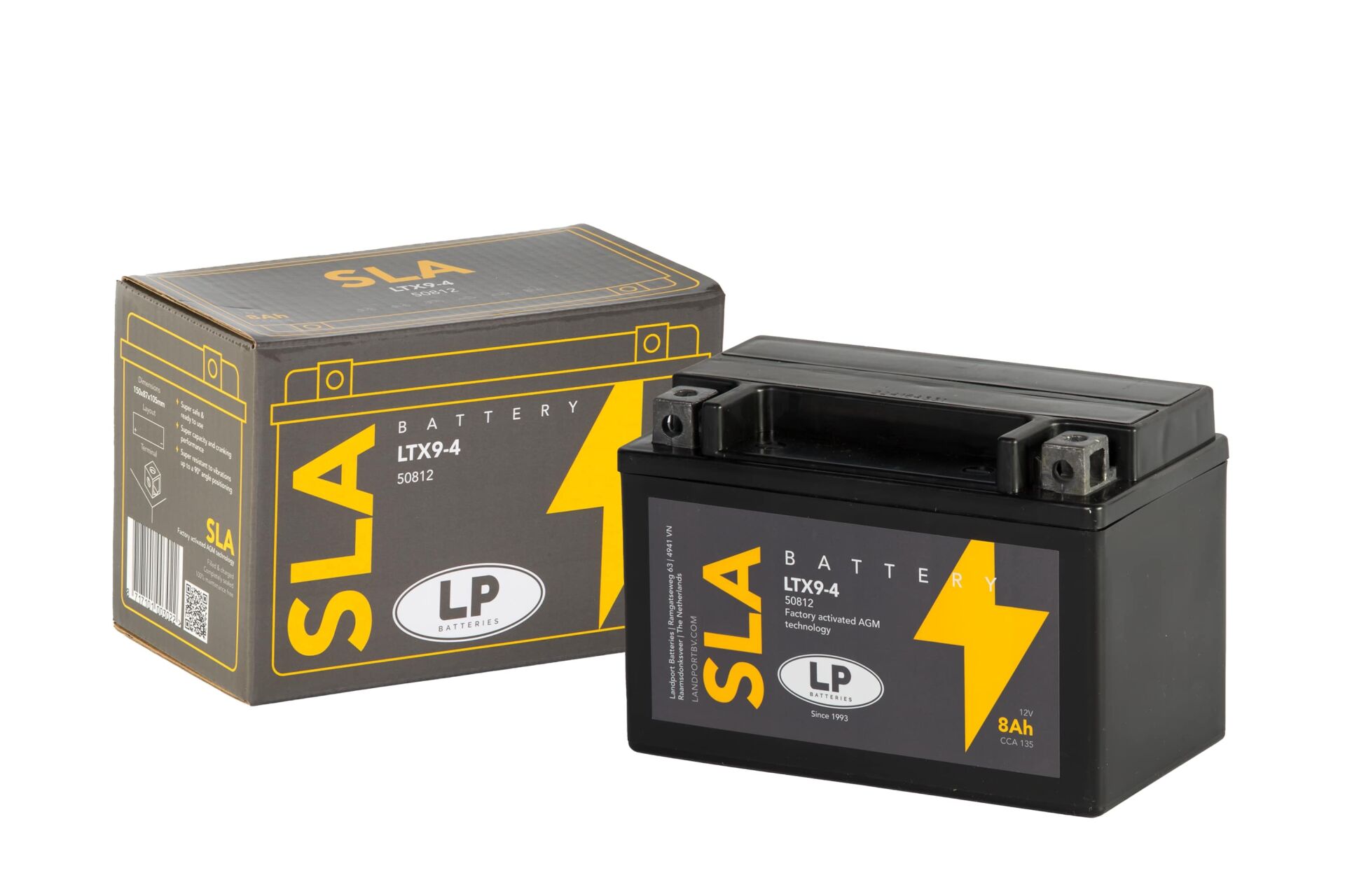 SLA AKÜ (MB LTX9-4) / 8 A / KG: 3 / L:150 / W:87 / H:105 CCA: 135 YTX9-SLA