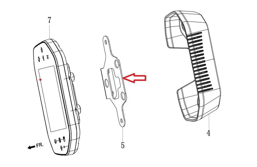 REGAL RAPTOR DY 250 Kilometre Alt Vidalama Braketi