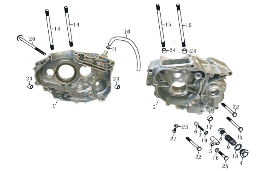 YUKİ FORZA 170 MOTOR BLOK CONTASI