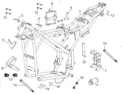 YUKİ GP-2 TARO 125 R MOTOR BRAKETİ 1