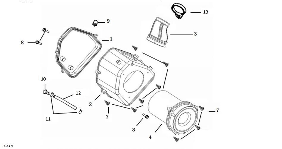 YUKİ GP-2 TARO 125 R HAVA FİLTRESİ KUTUSU